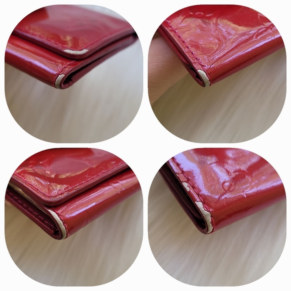 🔑 Louis Vuitton Vernis Red 4 Key Holder - Picture 7 of 16